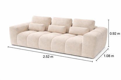 Sofá Modular 3 Plazas Tufteado Bishop