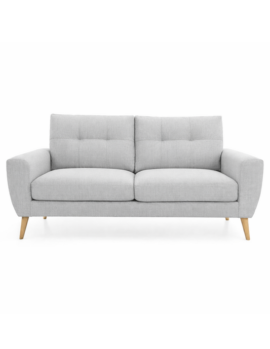 Sofa 2 plazas Napoli patas en acabado Natural.
