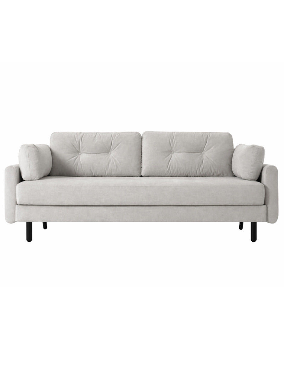 Sofa 3 plazas Corner patas en acabado Negro