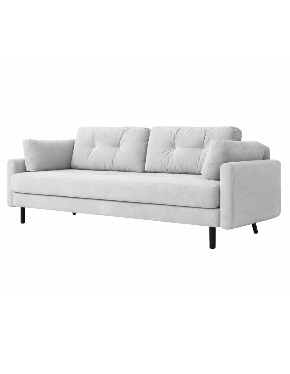 Sofa 3 plazas Corner patas en acabado Negro