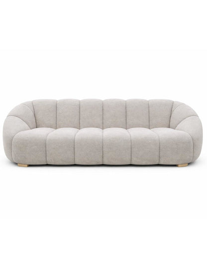 Sofa 2 plazas Lotto patas de Madera en acabado Natural.