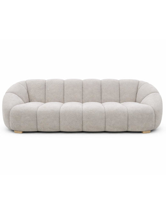 Sofa 2 plazas Lotto patas de Madera en acabado Natural.