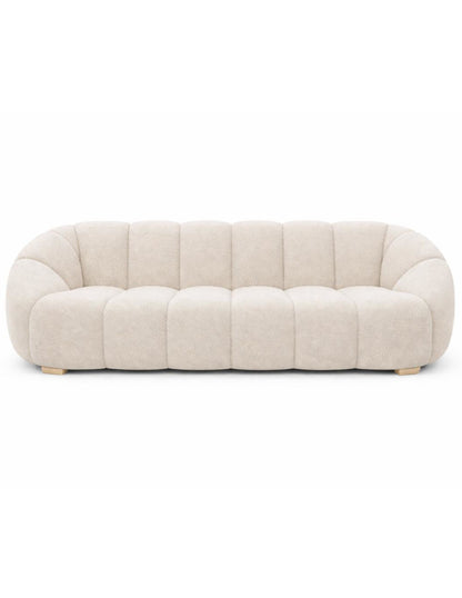 Sofa 2 plazas Lotto patas de Madera en acabado Natural.