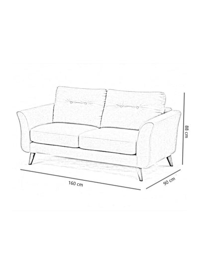 Sofa 2 plazas Montecarlo Verde Esmeralda