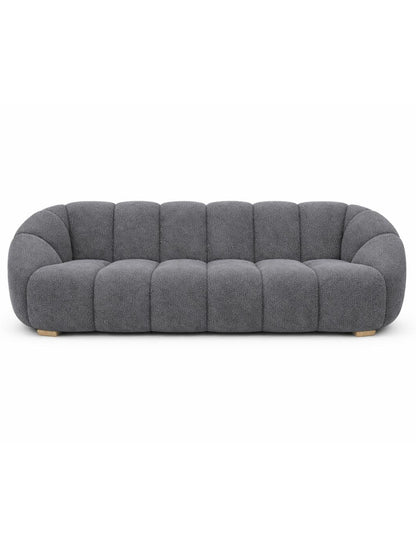 Sofa 2 plazas Lotto patas de Madera en acabado Natural.