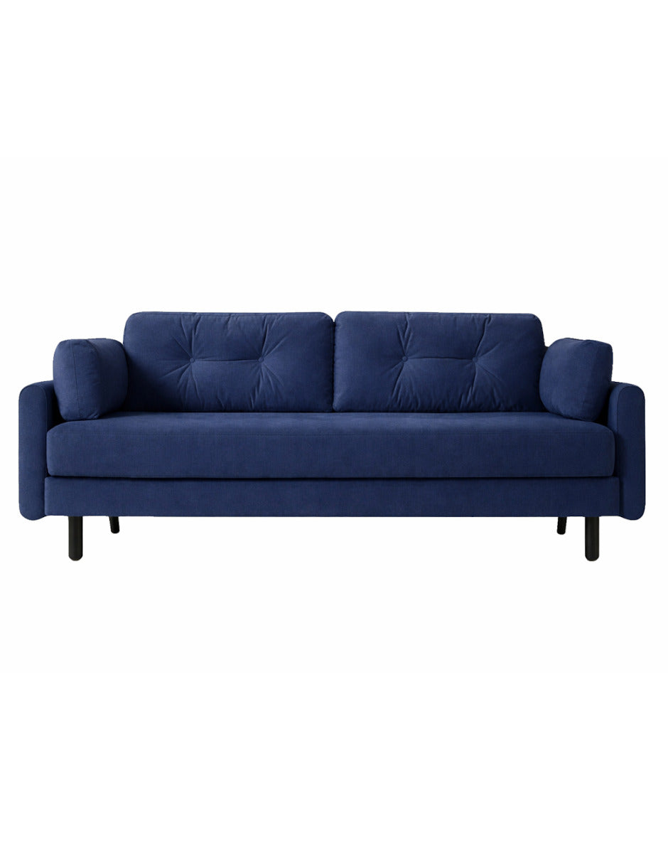 Sofa 3 plazas Corner patas en acabado Negro
