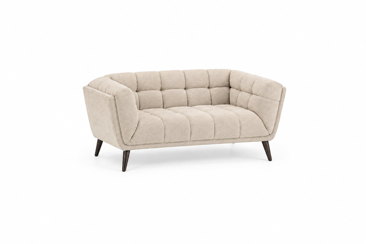 Sofá Lumen de 2 plazas Beige completo con margen amplio