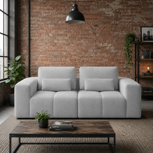 Sofá Modular 2 Plazas Tufteado Bishop