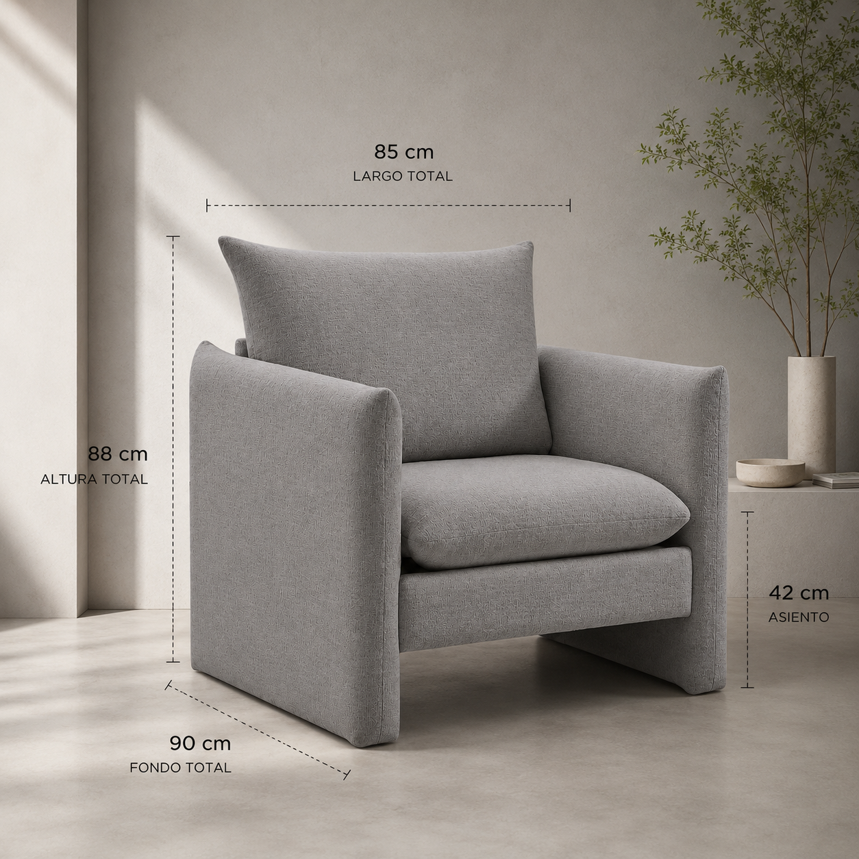 Modelo Pissa Sillón Individual.