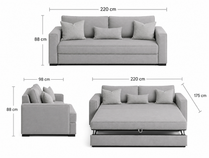 Sofá Cama Maple Queen — Tela Megara