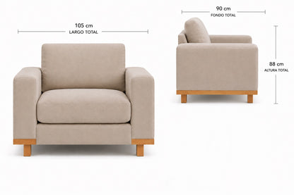 Sillón Individual Modelo Kavala