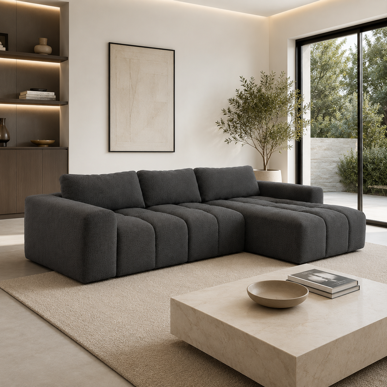 Sofá Seccional Modular Lumma con Chaise Derecho