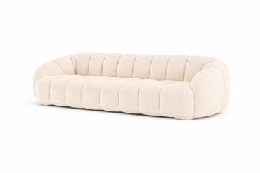 Sofa 3 plazas Lotto patas de Madera en acabado Natural