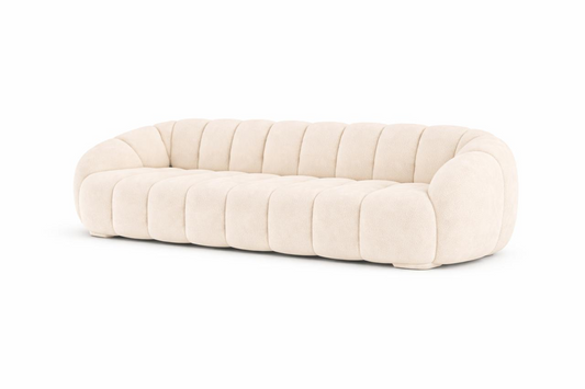 Sofa 3 plazas Lotto patas de Madera en acabado Natural