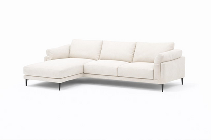Sofá Seccional Moderno Milan con Chaise Longue Izquierdo