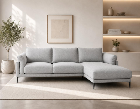 Sofá Seccional Moderno Milan con Chaise Longue Derecho