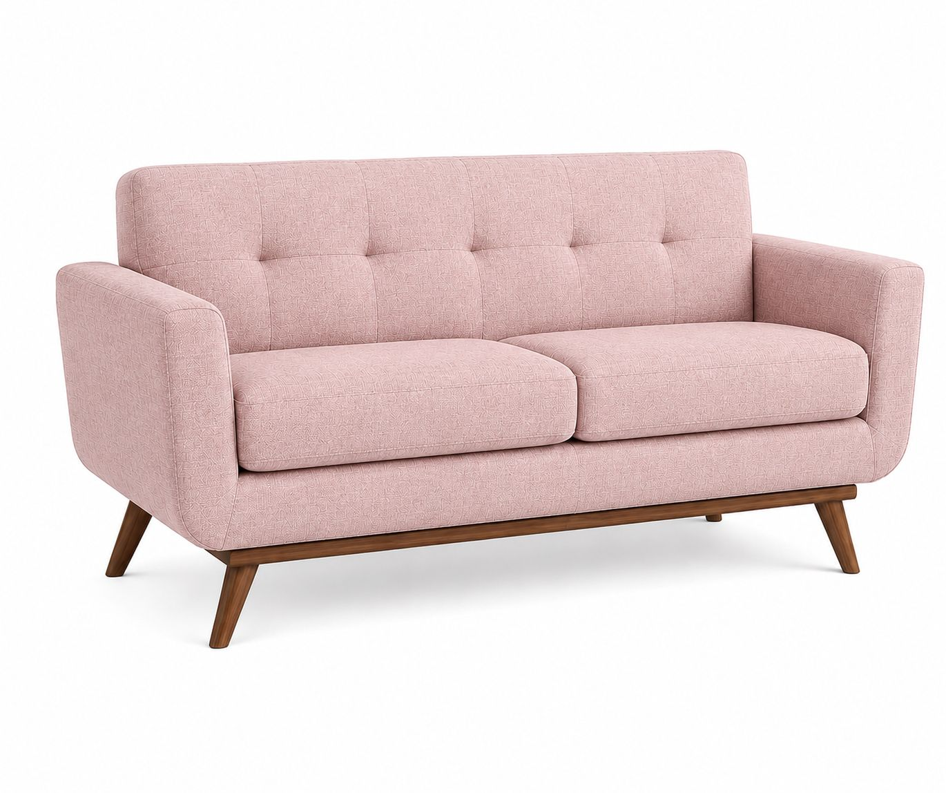 Sofa 2 plazas Odisey patas en acabado Nogal.