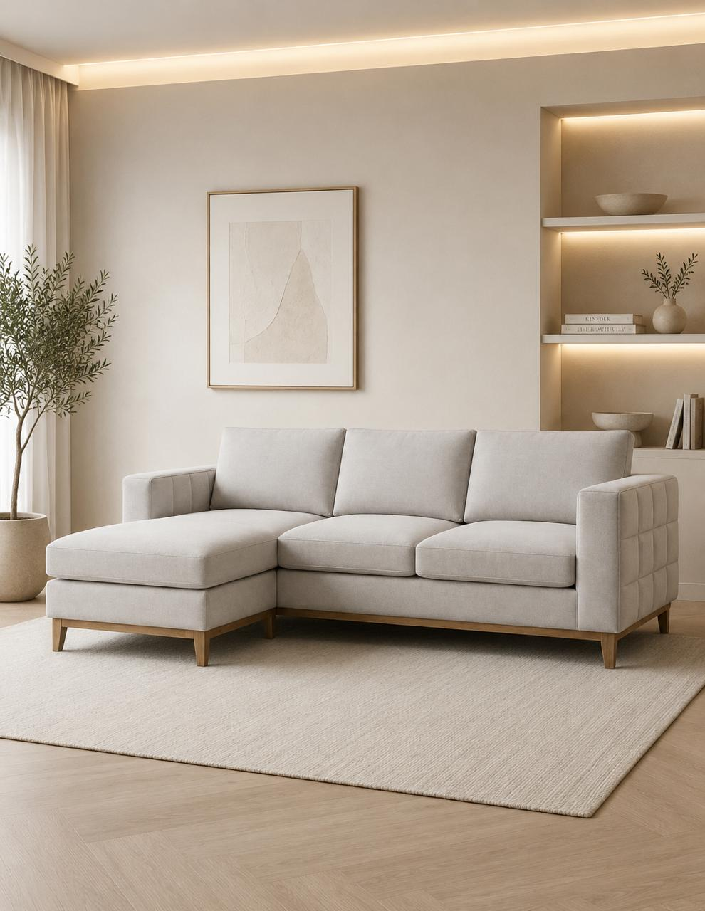 Sofá Seccional Lanson con Chaise Longue Izquierdo