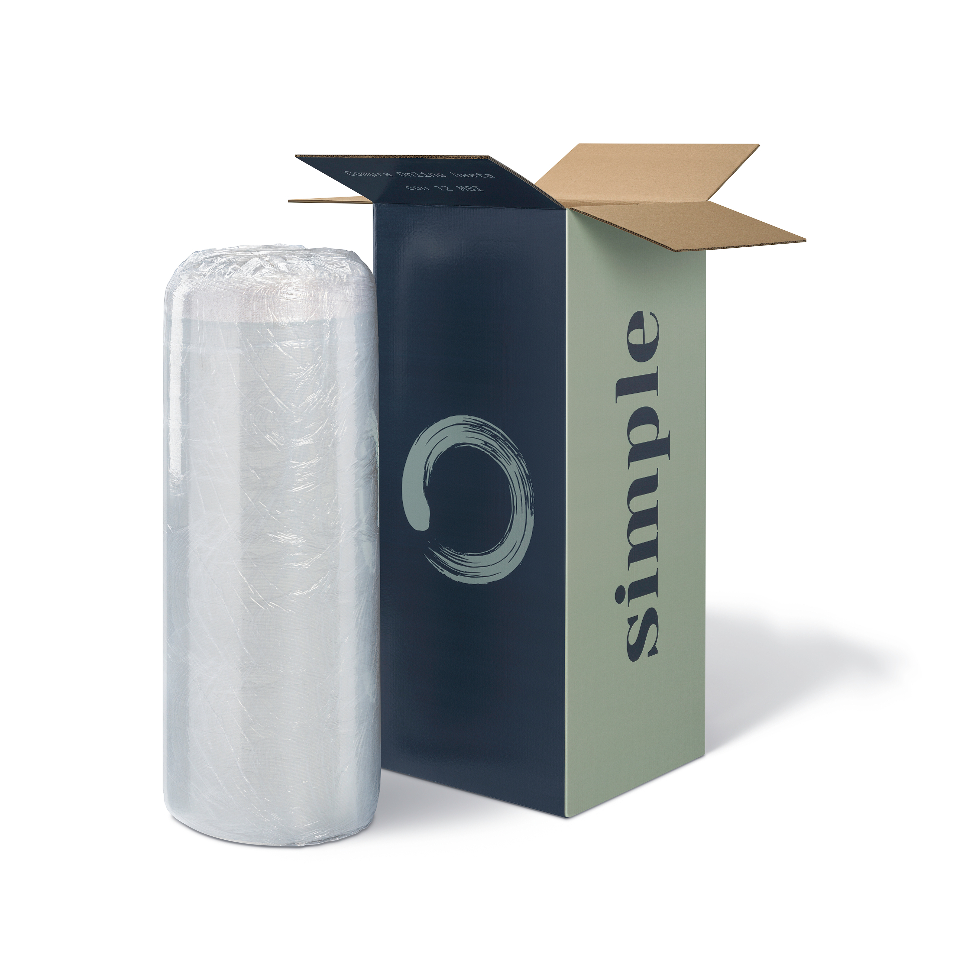 Colchón Simple Memory Foam Matrimonial en caja