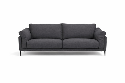 Sofa 3 plazas Milano patas de Metal color negro mate