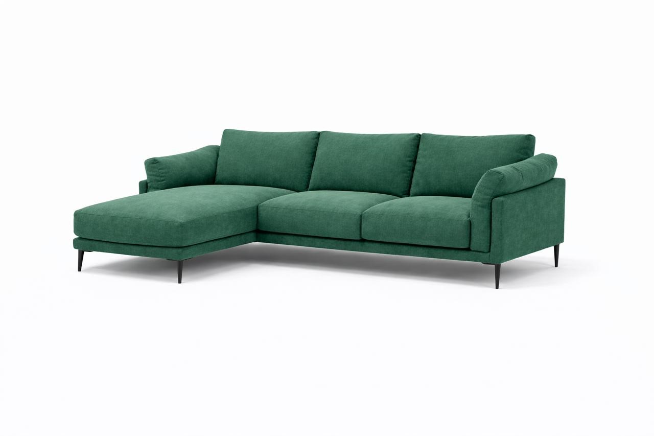 Sofá Seccional Moderno Milan con Chaise Longue Izquierdo