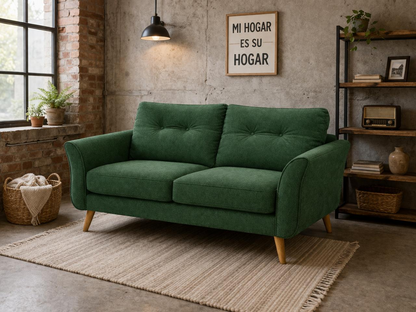 Sofa 2 plazas Montecarlo Verde Esmeralda