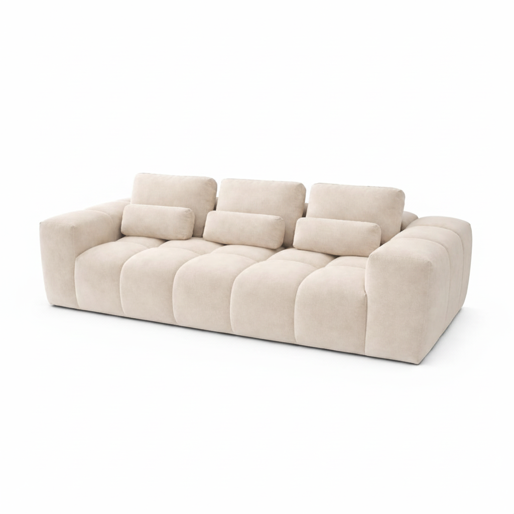 Sofá Modular 3 Plazas Tufteado Bishop