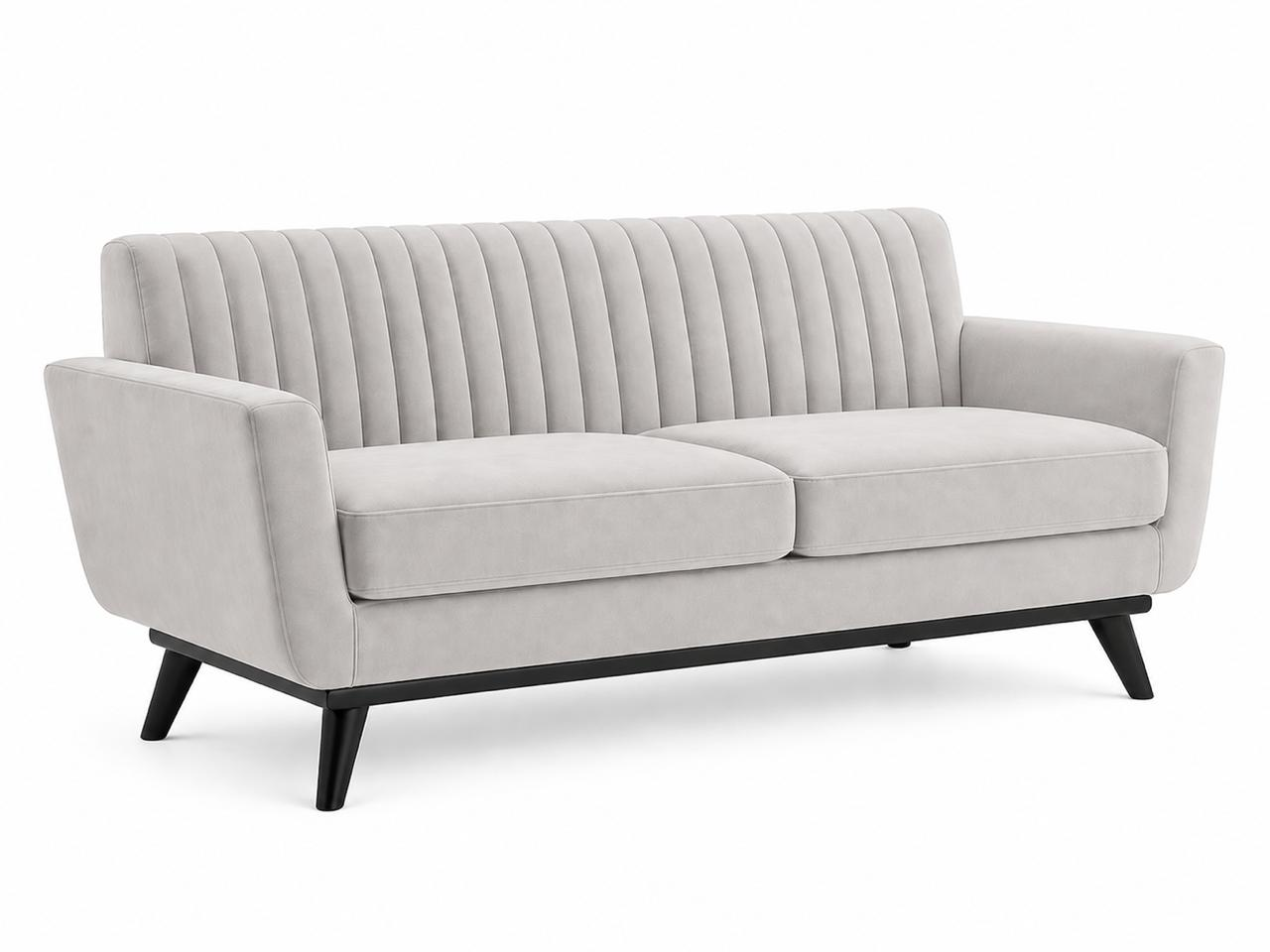 Sofa 2 plazas Florencia patas en acabado Negro.