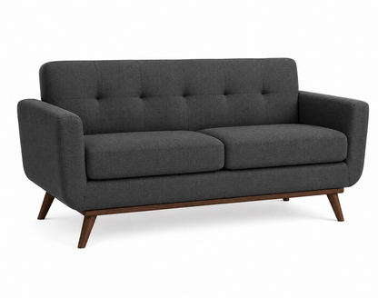 Sofa 2 plazas Odisey patas en acabado Nogal.