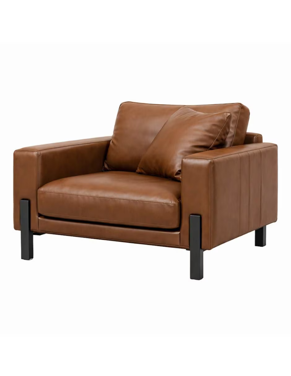 Sillón Estocolmo en piel y vinil