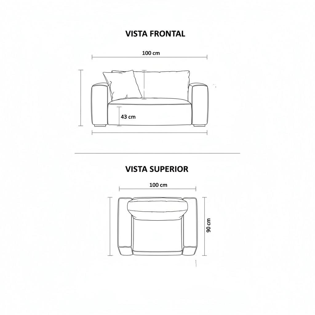 Sillón Noir — Piel