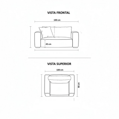 Sillón Noir — Piel