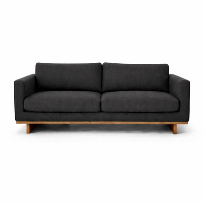 Sofa 3 plazas Modelo Barcelona / Pata de Madera Nogal.