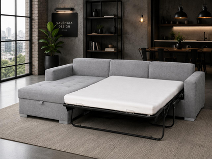 Seccional y sofa cama Matrimonial Sleep