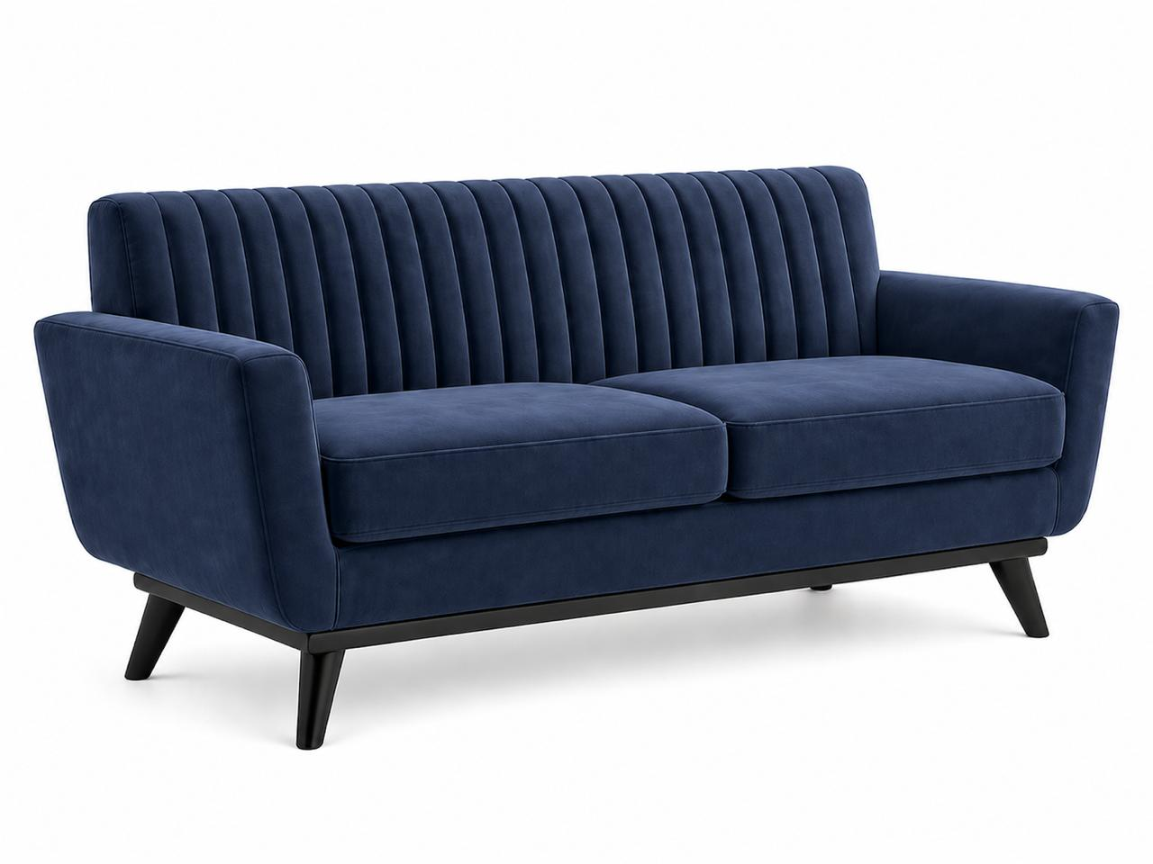 Sofa 2 plazas Florencia patas en acabado Negro.