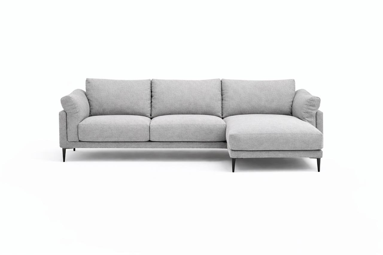 Sofá Seccional Moderno Milan con Chaise Longue Derecho