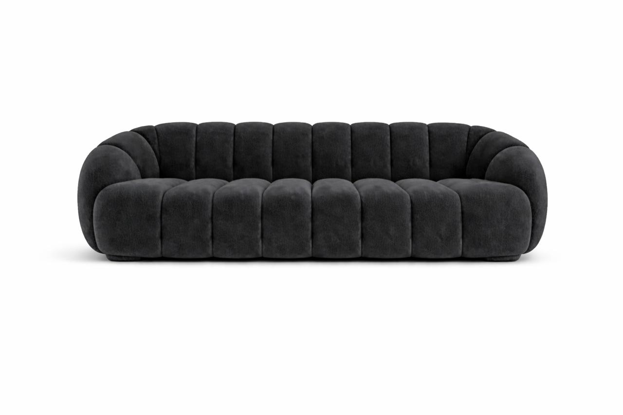Sofa 3 plazas Lotto patas de Madera en acabado Natural