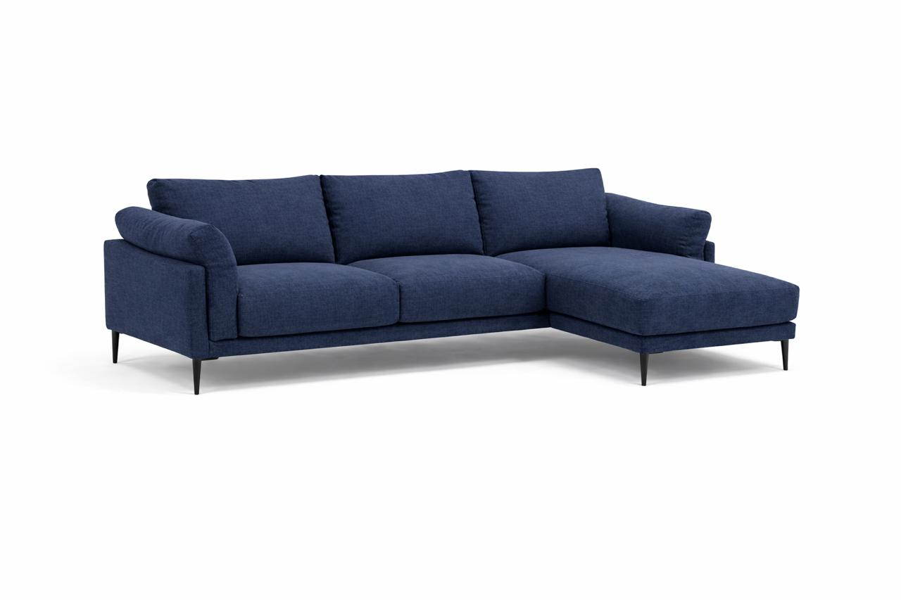Sofá Seccional Moderno Milan con Chaise Longue Derecho
