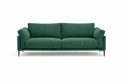 Sofa 3 plazas Milano patas de Metal color negro mate