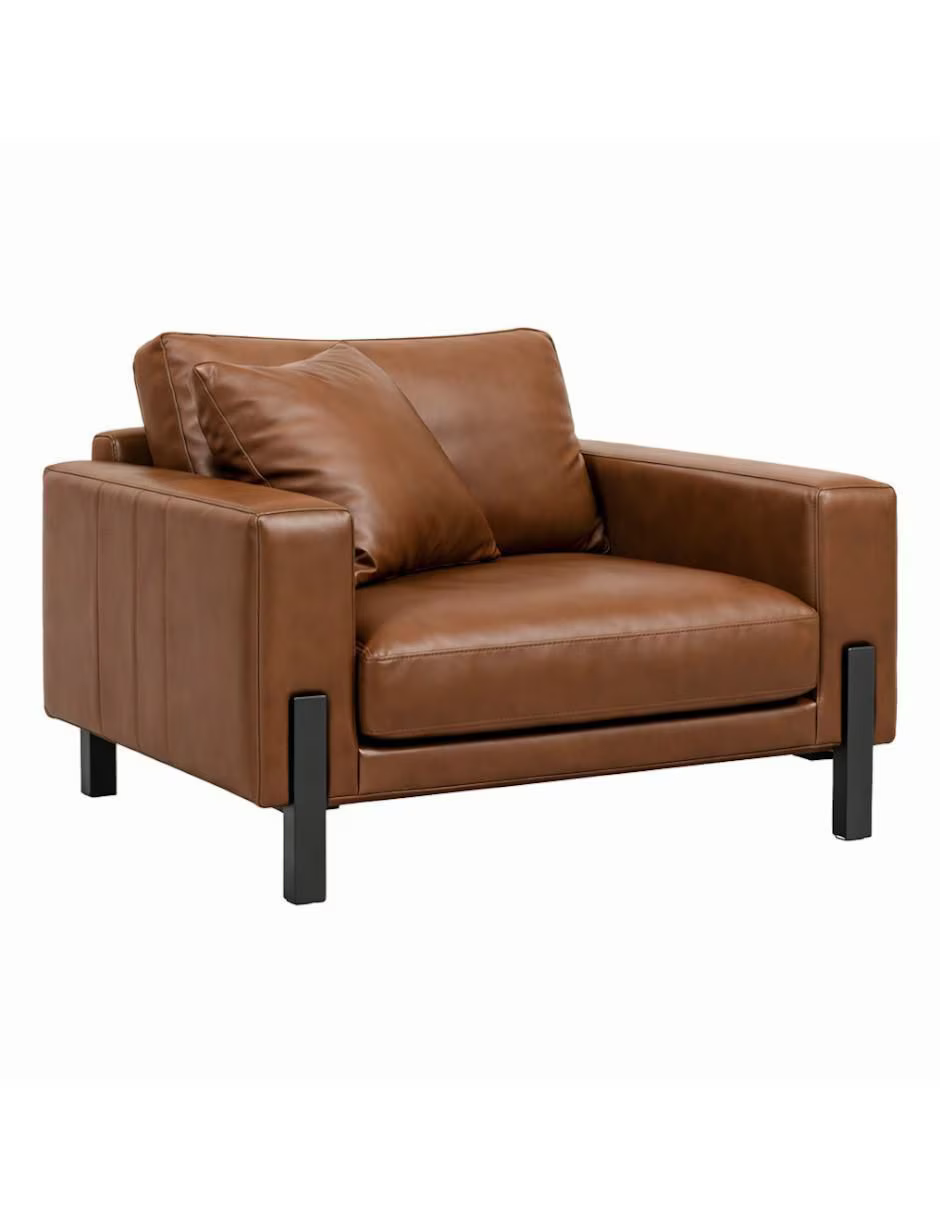 Sillón Estocolmo en piel y vinil
