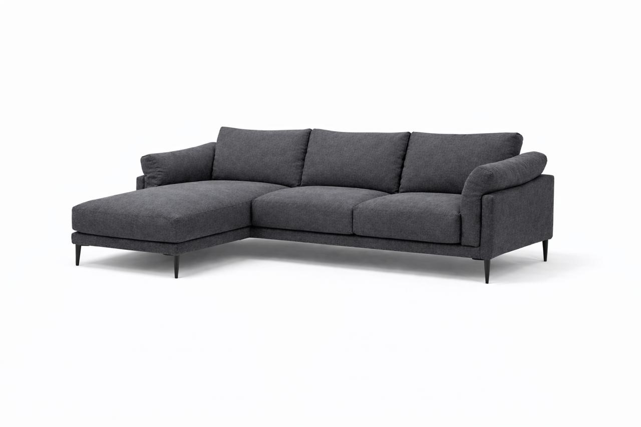 Sofá Seccional Moderno Milan con Chaise Longue Izquierdo