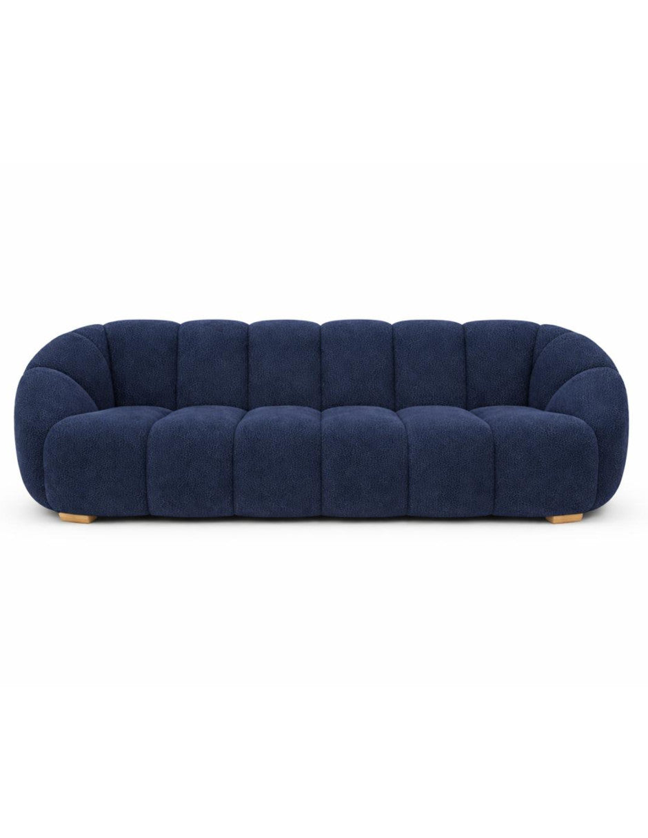 Sofa 2 plazas Lotto patas de Madera en acabado Natural.