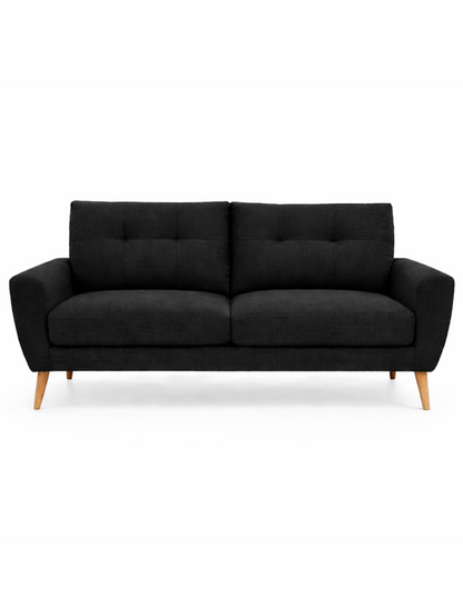 Sofa 3 plazas Napoli patas en acabado Natural.
