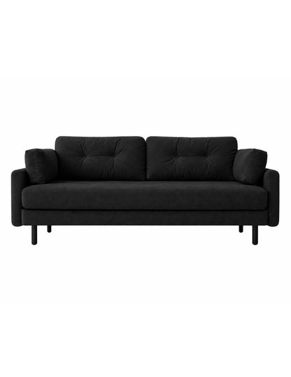 Sofa 3 plazas Corner patas en acabado Negro