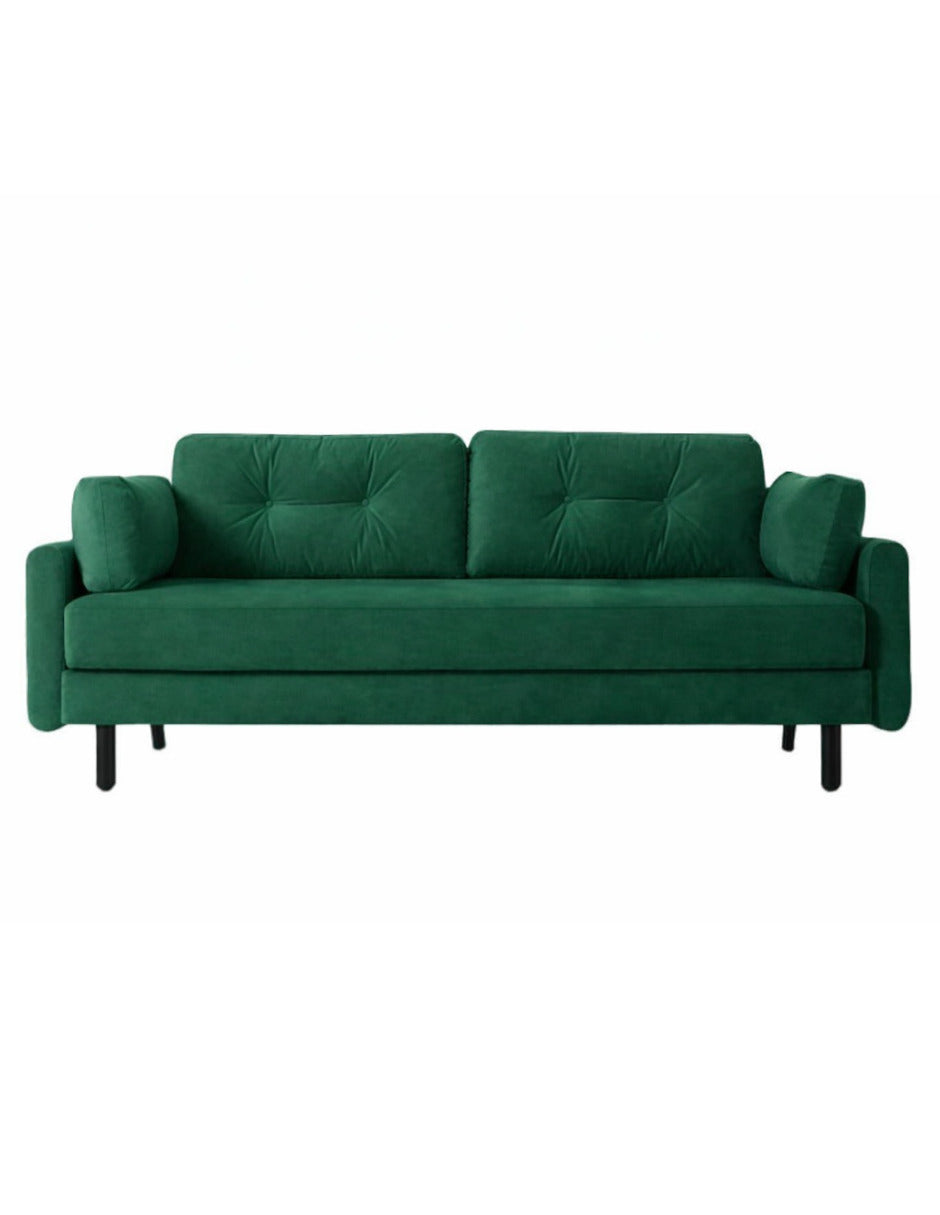 Sofa 3 plazas Corner patas en acabado Negro