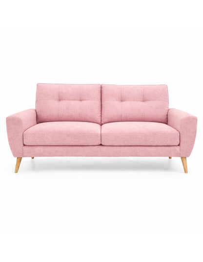Sofa 3 plazas Napoli patas en acabado Natural.
