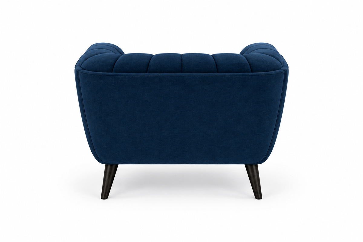Sillón Lumen Navy desde atrás