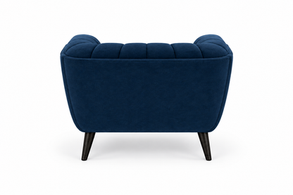 Sillón Lumen Navy desde atrás