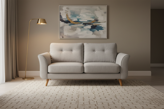 Sofá gris contemporáneo lujo